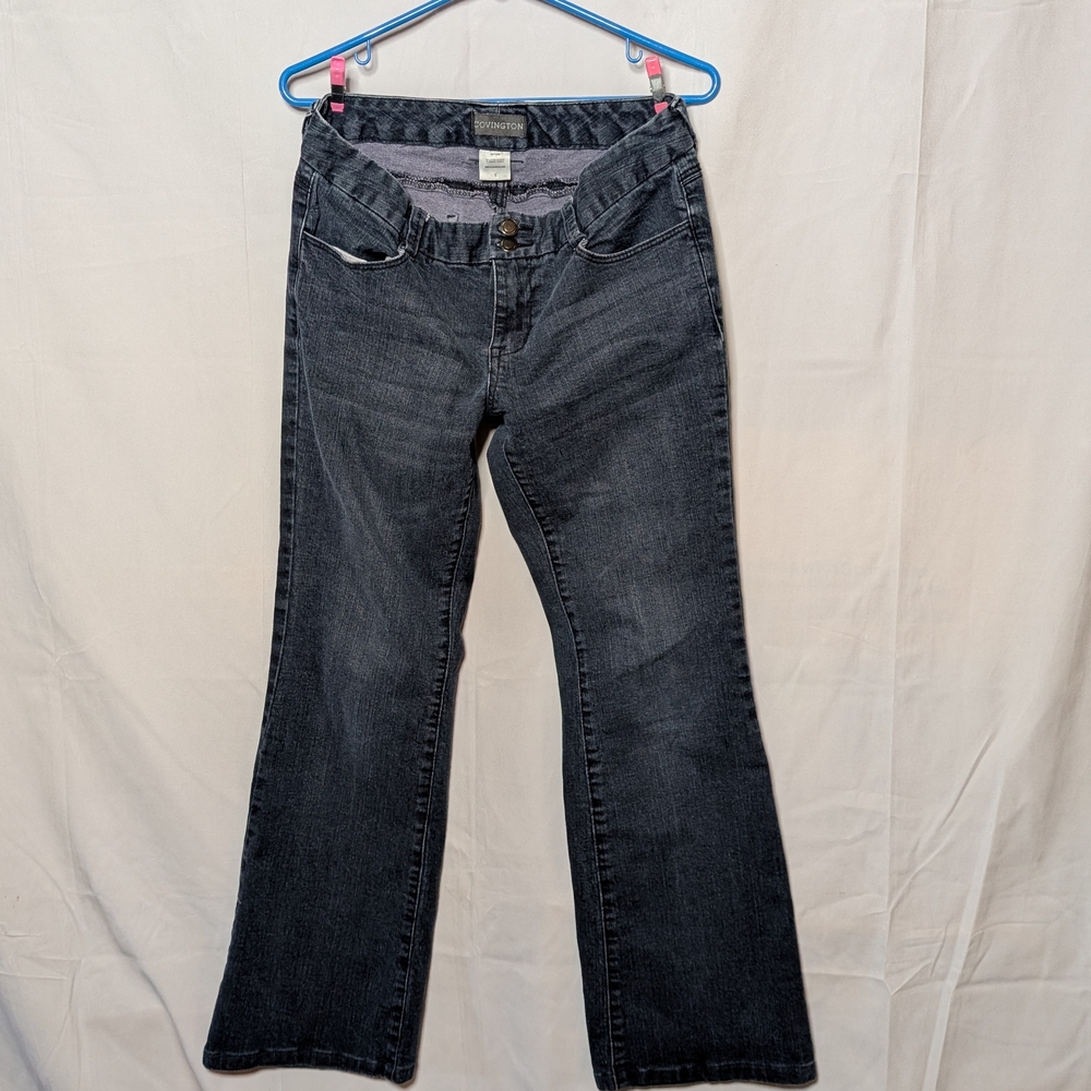 Covington Dark Blue Flare Jeans Size 8